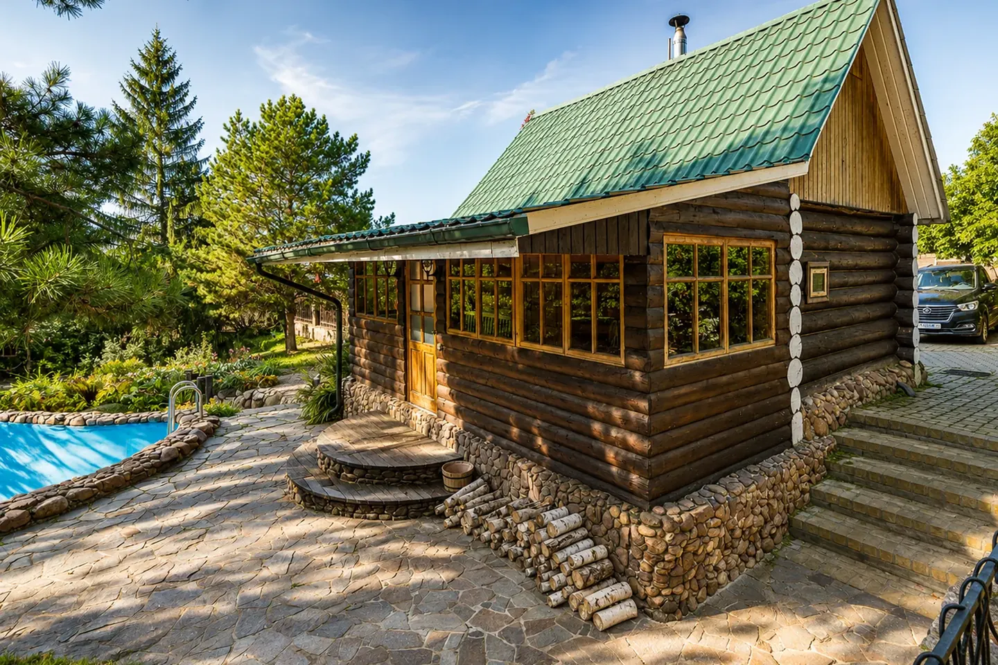 Банный комплекс и бассейн
