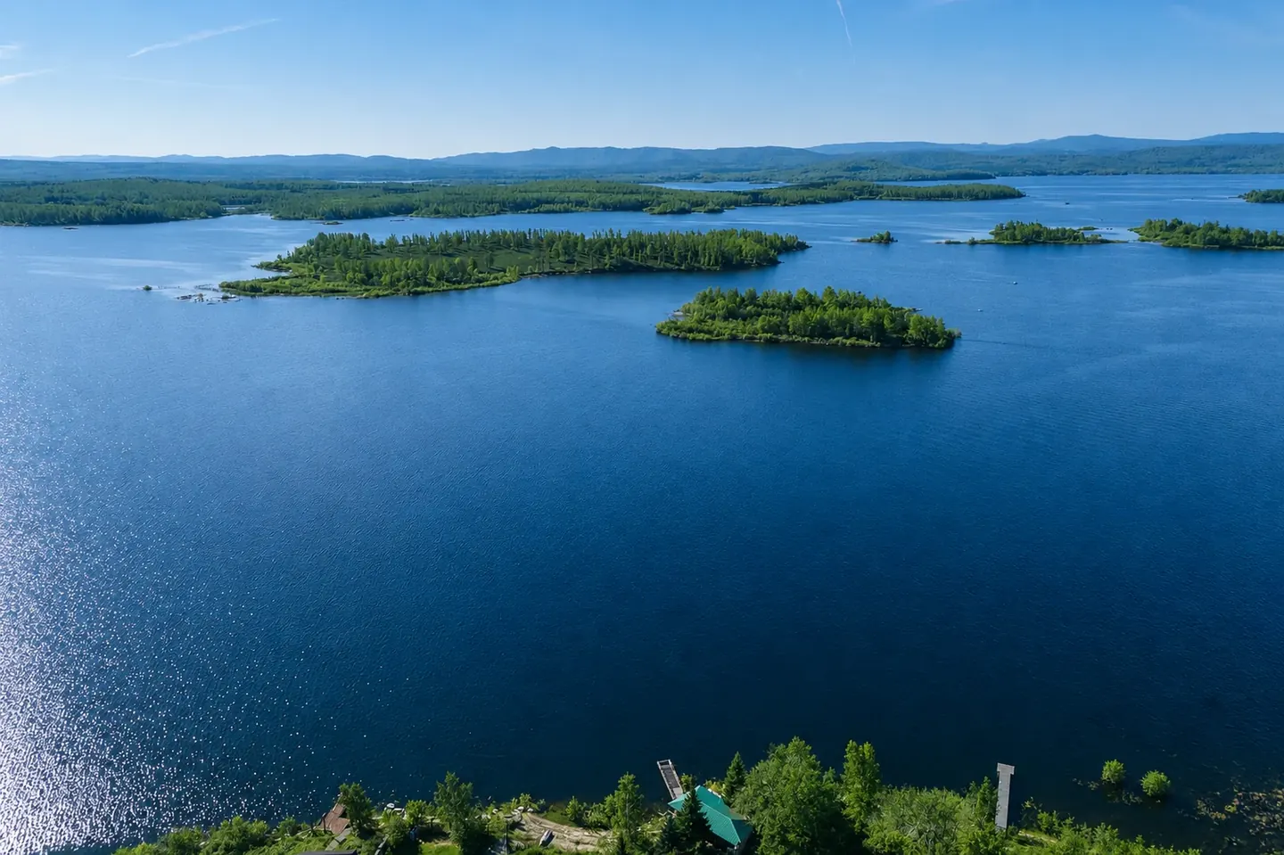 Аргазинское водохранилище и острова