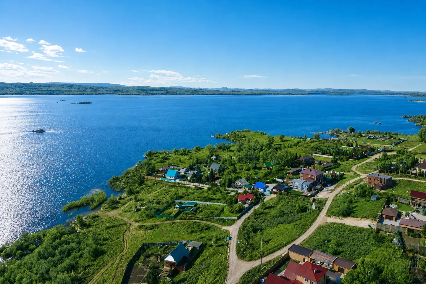 Аргазинское водохранилище и острова